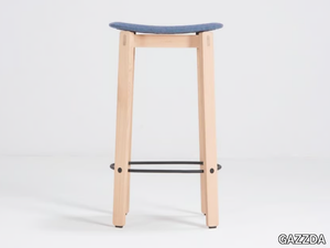 NORA - Fabric barstool with footrest _ GAZZDA