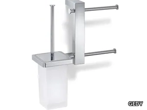 BRIDGE - Wall-mounted metal toilet brush _ GEDY