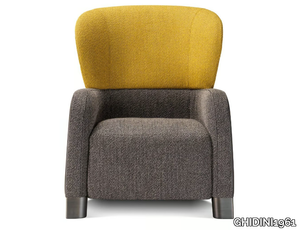 BUCKET - Bergere fabric armchair with armrests _ GHIDINI1961