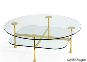 DA VINCI - Round crystal coffee table _ GHIDINI1961