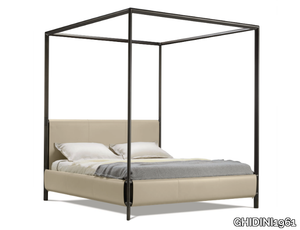 FRAME - Tanned leather double bed _ GHIDINI1961