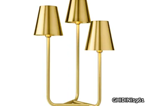 TRIO - Satin brass table lamp _ GHIDINI1961