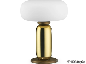 ONE ON ONE - Brass and frosted glass table lamp _ GHIDINI1961