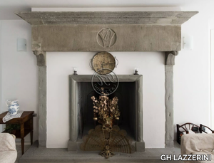 Fireplace 12 - Wall-mounted natural stone fireplace _ GH LAZZERINI
