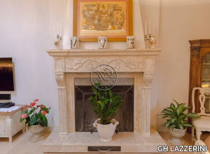 Fireplace 2 - Wall-mounted natural stone fireplace _ GH LAZZERINI