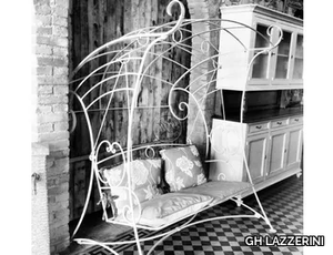 Garden swing seat 4 - 2 Seater wrought iron garden swing seat _ GH LAZZERINI