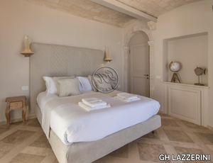 Bed 9 - Fabric double bed with upholstered headboard _ GH LAZZERINI