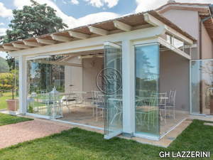 Porch windows 2 - Folding glass glass facade _ GH LAZZERINI