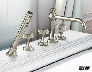 CAMDEN - 5 hole Recessed bathtub set with hand shower _ GRAFF