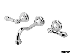 ADLEY - 3 hole wall-mounted washbasin tap _ GRAFF