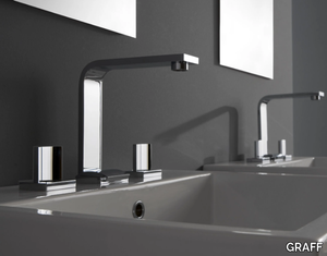 TARGA - 3 hole countertop washbasin tap _ GRAFF