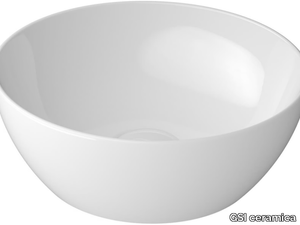 PURA Ø32 - Countertop round washbasin _ GSI ceramica