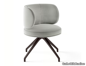 AKIKO - Swivel upholstered fabric chair _ Gallotti&Radice