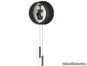 TIC TAC 14 - Pendulum wall-mounted ash clock _ Gallotti&Radice