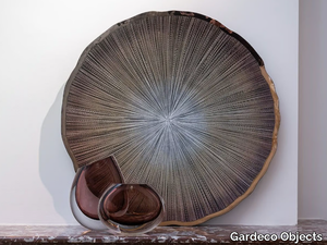 DISQUE RISCADO OXIDOD - Glass wall decor item _ Gardeco Objects