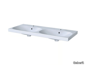 ACANTO - Double porcelain stoneware washbasin _ Geberit