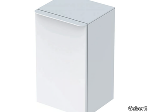 SMYLE SQUARE - Suspended bathroom cabinet with doors _ Geberit