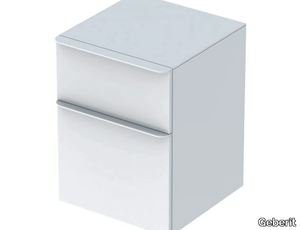 SMYLE SQUARE - Suspended bathroom cabinet with drawers _ Geberit