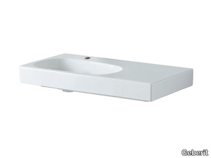 CITTERIO - Porcelain stoneware washbasin with integrated countertop _ Geberit