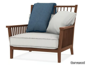 INOUT 701 - Iroko garden armchair with armrests _ Gervasoni