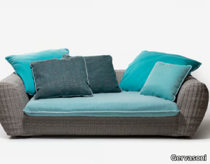 PANDA 02/03 - Resin garden sofa with removable cover _ Gervasoni