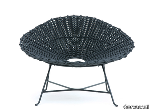 SWEET 27 - Garden steel and PVC easy chair _ Gervasoni