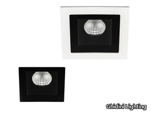 COMFORT DARK SQ - Recessed LED square aluminium spotlight _ Ghidini Lighting