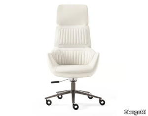 CALATHEA - Swivel leather executive chair _ Giorgetti