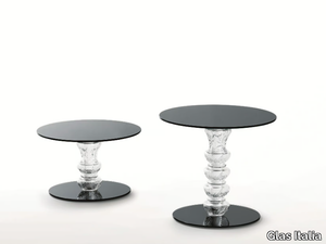 CALICE - Round crystal coffee table _ Glas Italia