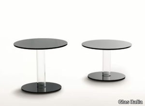 HUB - Round crystal coffee table _ Glas Italia