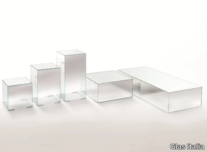 ILLUSION - Rectangular crystal coffee table _ Glas Italia