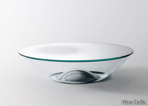 NACRE - Oval crystal coffee table _ Glas Italia