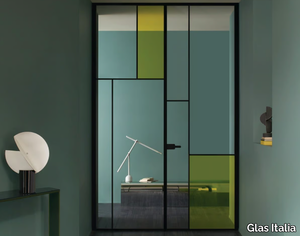 SHERAZADE DOUBLE SWING SLIM JAMBS - Hinged glass door _ Glas Italia