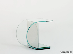 OLLIE - Low crystal coffee table _ Glas Italia