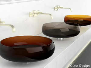 GLO BALL MURANO - Countertop round Murano glass washbasin _ Glass Design