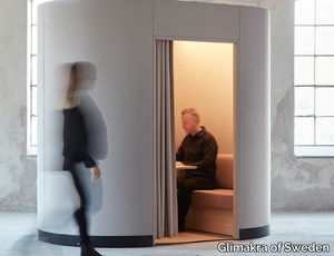 BUILDUP POD R2 - Acoustic fabric meeting pod _ Glimakra of Sweden