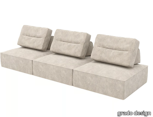 9-LAYER THICK - 3 seater sectional fabric sofa _ grado design