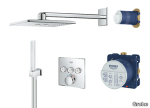 GROHTHERM SMARTCONTROL - Thermostatic shower set with hand shower with overhead shower _ Grohe