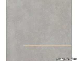 LINES 1B BRASS - Porcelain stoneware wall/floor tiles with concrete effect _ gruppo bardelli