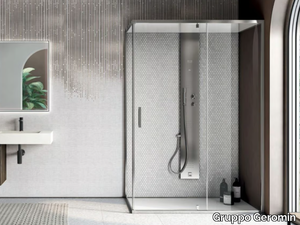 G-STEAM + GEMINI - Steam shower cabin with sliding door _ Gruppo Geromin