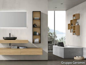 CHANGE CHA01 - Single wall-mounted vanity unit with drawers _ Gruppo Geromin