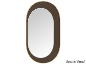 ECLIPSE - Oval framed wall-mounted solid wood mirror _ Guerra Vanni