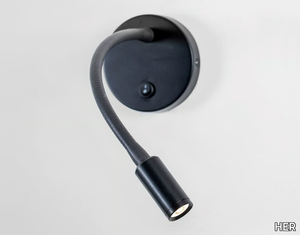 FLEXY - LED powder coated aluminium reading lamp with swing arm _ HER
