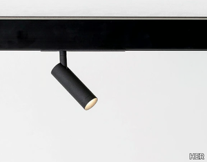 STRAIGHT MICRO MAGNETIC - LED powder coated aluminium track-Light _ HER