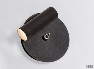 STRAIGHT MICRO READ - LED adjustable powder coated aluminium reading lamp _ HER