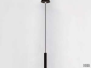 STRAIGHT MICRO SU - LED powder coated aluminium pendant lamp _ HER