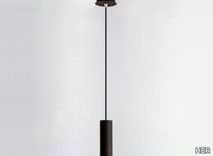 STRAIGHT SU - LED powder coated aluminium pendant lamp _ HER
