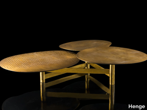GALAXY - Low brass coffee table _ Henge