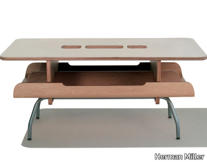 KOTATSU - Rectangular wooden coffee table with storage space _ Herman Miller