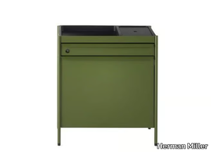 OE1 - Low steel office storage unit _ Herman Miller